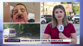 VIDEO Fostul parlamentar, Dan Ilie Morega, s-a accidentat în ambulanță pe drumul spre Psihiatrie
